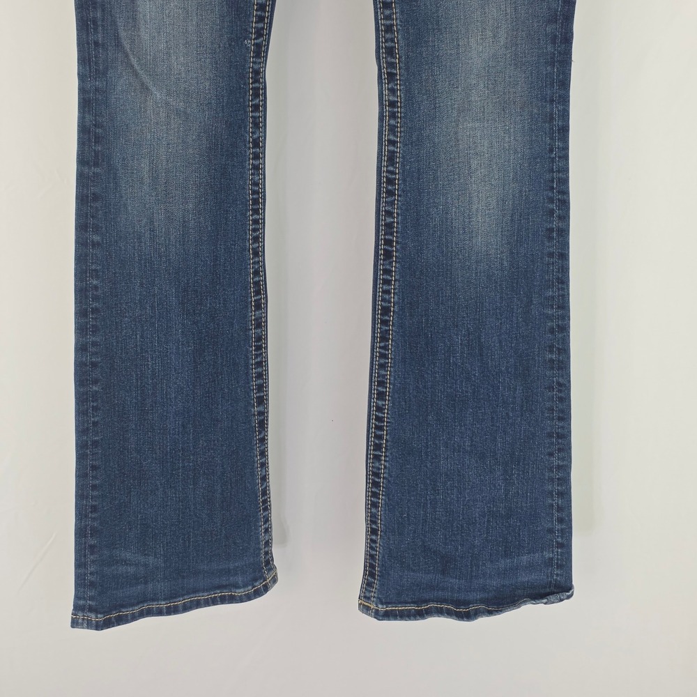 Miss Me Bootcut Jeans Womens 27 Dark Wash Embellished Embroidered MP8739B Y2K - Picture 15 of 16